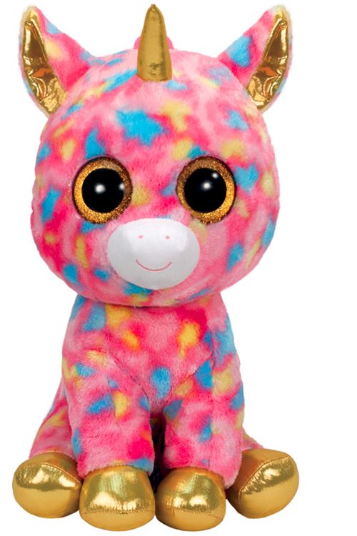 Ty Multicolore Peluche Beanie Boo's Fantesia La Licorne 42 Cm