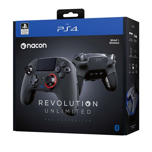 Manette Ps4 Nacon Revolution Unlimited Pro Noir Accessoire Console De Jeux Achat Prix Fnac