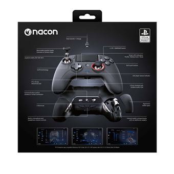 NACON REVOLUTION Unlimited Pro Controller - Manette de jeu - sans fil - Bluetooth - pour PC, Sony PlayStation 4, MAC