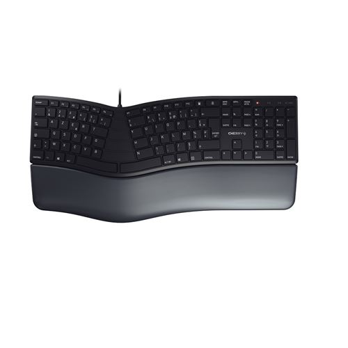 Clavier classique filaire Azerty Cherry KC 4500 ERGO Noir