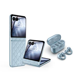 Pack Smartphone Motorola Razr 60 6.9" 5G Double SIM 256 Go Ice Melt + Moto Buds Loop Collection Swarovski - 1