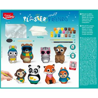 Jeu créatif Maped Creative Moulage Plâtre 8 Animaux