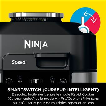 Ninja Speedi - Cuiseur Rapide 10-en-1, Air Fryer, Multicuiseur 5.7L - Repas Pour 4 En 15 Minutes, Vapeur, Grill, Friture Sans Huile
