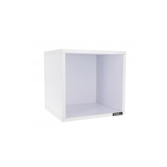 Meuble Enova Hifi Vinyle Box 120wh pour 120 vinyles Blanc