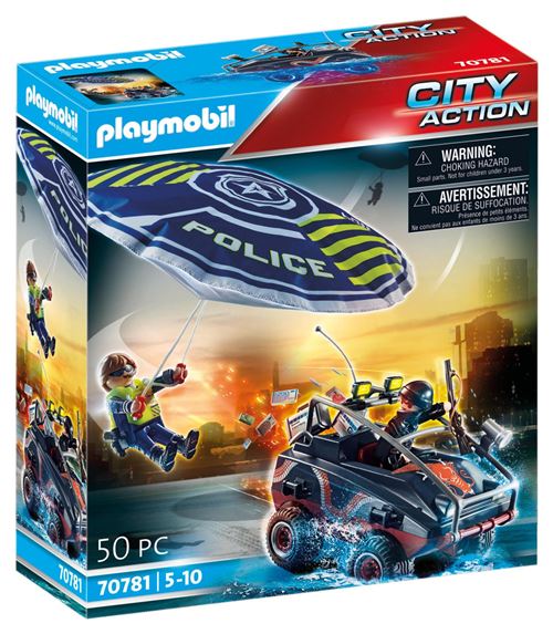 Playmobil City Action 70781 Parachutiste Quad Bandits