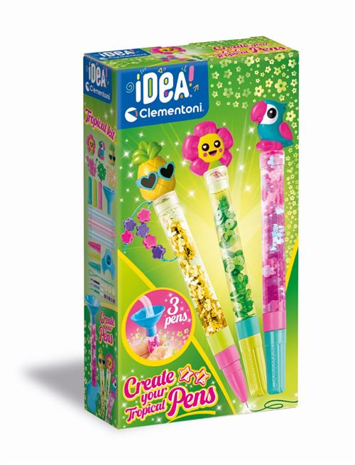 Jeu créatif Clementoni Crée tes stylos Tropical