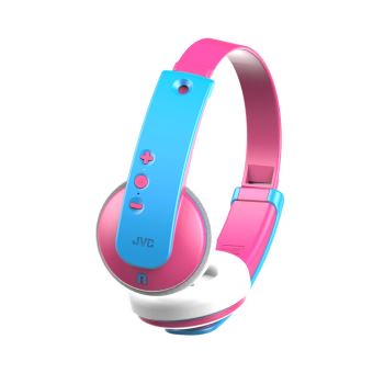 Casque enfant JVC sans fil Rose et Bleu