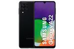 Samsung Galaxy A22 - 4G smartphone - double SIM - RAM 4 Go / Mémoire interne 64 Go - microSD slot - écran OEL - 6.4" - 1600 x 720 pixels - 4x caméras arrière 48 MP, 8 MP, 2 MP, 2 MP - front camera 13 MP - noir