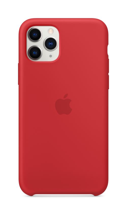 Coque en silicone pour iPhone 11 Pro Rouge