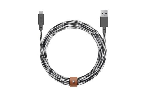 Câble ceinture Native Union USB-A vers USB-C Zebra 3m