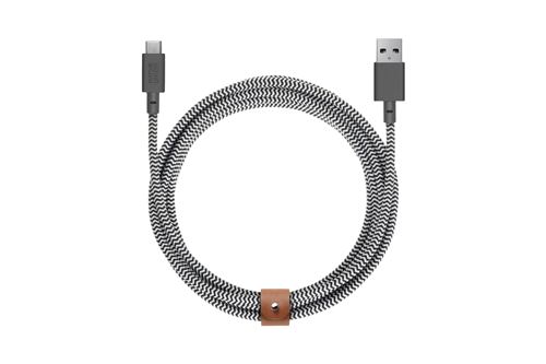 Câble ceinture Native Union USB-A vers USB-C Zebra 3m