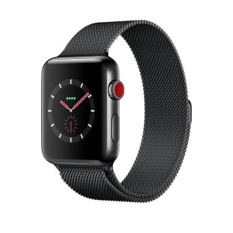 Apple Watch Series Cellular 42 mm Boîtier en Acier inoxydable