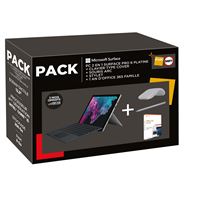 Fnac Pack Microsoft Surface Pro 6 12.3" Touch/Intel Core i5/8GB/256GB/HD Graphics 620 Platinum + Toetsenbord Type Cover Zwart + Muis Arc Edition Surface Platinum + Stylus Surface Platinum + Office 365 Home 1 jaar abonnement