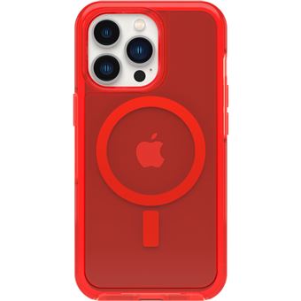 Coque de protection avec MagSafe pour iPhone 13 Pro OtterBox Symmetry Series+ Clear Rouge