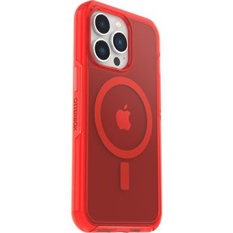 Coque de protection avec MagSafe pour iPhone 13 Pro OtterBox Symmetry Series+ Clear Rouge