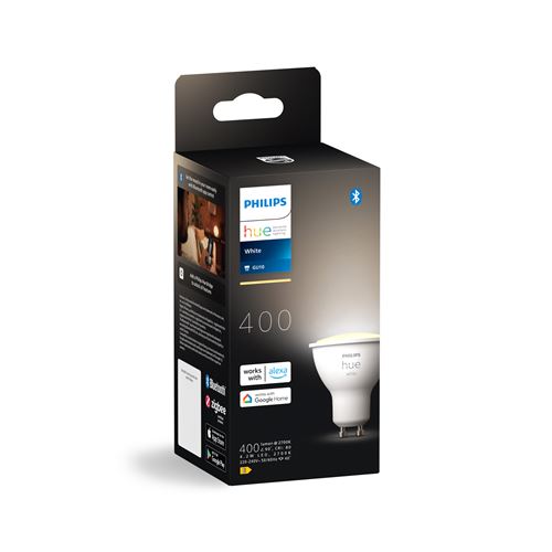 Ampoule connectée Philips Hue White GU10 5,5 W Blanc