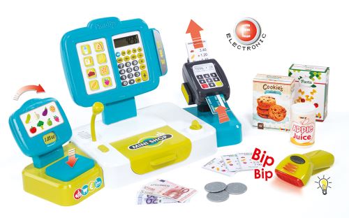 BUYGER Caisse Enregistreuse Jouet pour Enfants, Vraie Calculatrice
