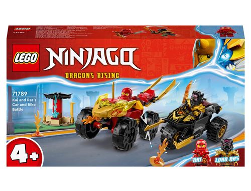LEGO® Ninjago 71789 Le combat en voiture et en moto de Kai et Ras