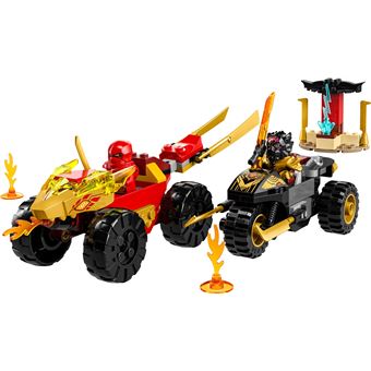 LEGO® Ninjago 71789 Le combat en voiture et en moto de Kai et Ras