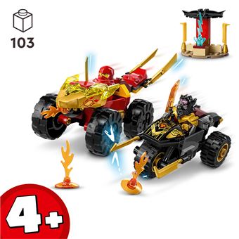 LEGO® Ninjago 71789 Le combat en voiture et en moto de Kai et Ras