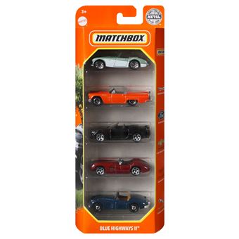 Pack de 5 véhicules Matchbox Modèle aléatoire