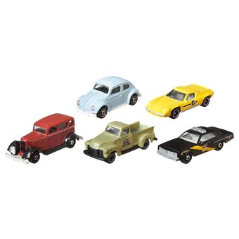 Pack de 5 véhicules Matchbox Modèle aléatoire