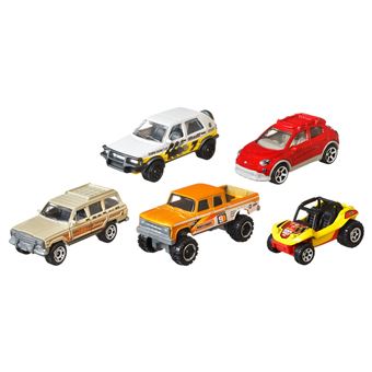 Pack de 5 véhicules Matchbox Modèle aléatoire