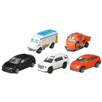 Pack de 5 véhicules Matchbox Modèle aléatoire