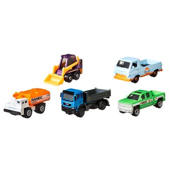 Pack de 5 véhicules Matchbox Modèle aléatoire