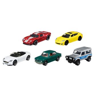 Matchbox - pack d 5 véhiculs (modèl aléatoir) - ptits voiturs - 3 ans t + au millur prix