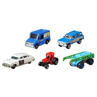 Pack de 5 véhicules Matchbox Modèle aléatoire