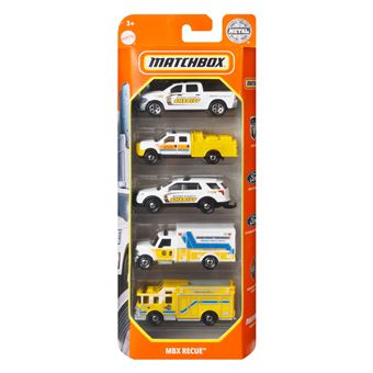 Pack de 5 véhicules Matchbox Modèle aléatoire