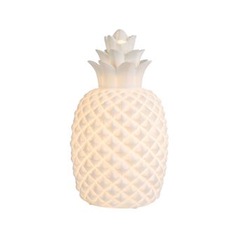 Lampe de table en porcelaine Kaemingk Ananas