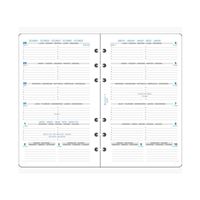 Recharge Exatime 17 Exacompta - Semaine Sur 2 Pages Horizontale Sept 2025 à Déc 2026