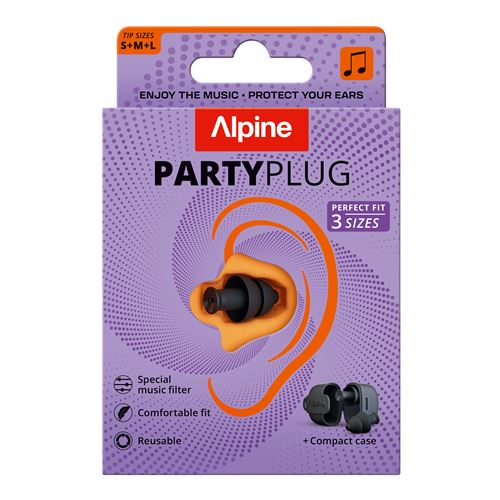 Protections Auditives Alpine PartyPlug – Accessoire audio, Transparent et Noir