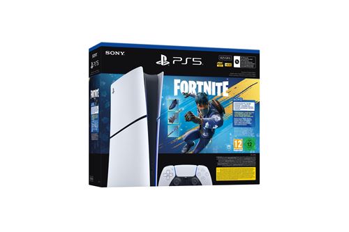 Pack Console Sony® PS5® Slim Digital Fortnite® Flowering Chaos Edition limitée Blanc