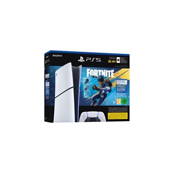 Pack Console Sony® PS5® Slim Digital Fortnite® Flowering Chaos Edition limitée Blanc