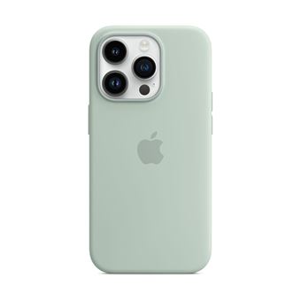 Apple - Coque de protection pour téléphone portable - avec MagSafe - silicone - succulent - pour iPhone 14 Pro