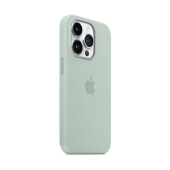 Apple - Coque de protection pour téléphone portable - avec MagSafe - silicone - succulent - pour iPhone 14 Pro