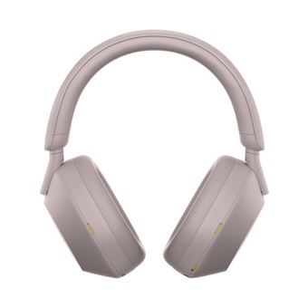 Casque audio arceau sans fil Sony WH1000XM5 rose à réduction de bruit
