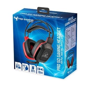 Casque Subsonic Pro Gaming 50 pour PS4 Xbox One Nintendo Switch et PC Noir et Rouge