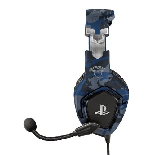 Trust Gaming GXT 498W Forta Gaming Headset - Officially Licensed for PlayStation 5 - Duurzame Headset met Afneembare Microfoon voor PS4 en PS5, Verstelbare Hoofdband, Kabel van 1.2m - Wit