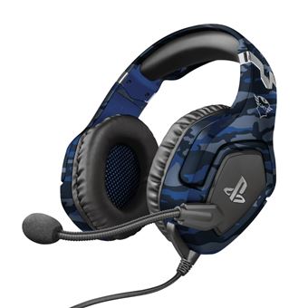 Micro casque filaire Gaming Bleu como Trust GXT 488 Forze B pour PS4/PS5