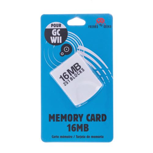 Carte mémoire Freaks And Geeks 251 Blocks 16 Mo Blanc pour Game Cube et  Nintendo Wii - Autre accessoire gaming - Achat & prix