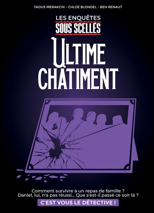 Jeu d'enquête Enigami Sous Scellés Ultime Châtiment