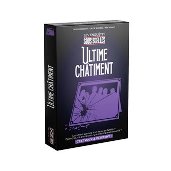 Jeu d'enquête Enigami Sous Scellés Ultime Châtiment