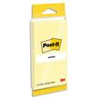 Sachet 3 blocs de 100 Notes repositionnables Post-It 38 x 51 mm Jaune
