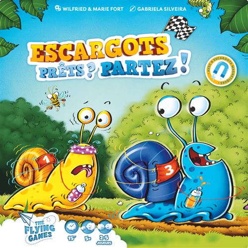 Jeu éducatif The Flying Games Escargots Prêts? Partez!