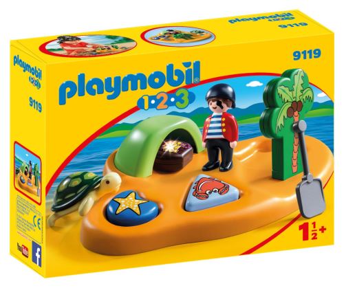 Playmobil 1.2.3 9119 île de pirate