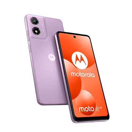 Smartphone Motorola E14 6,6 Double nano SIM 64 Go Violet Orchidée